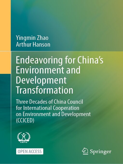 Title details for Endeavoring for China's Environment and Development Transformation by Yingmin Zhao - Available